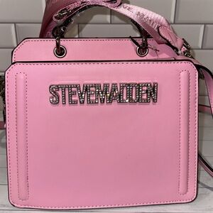 Steve Madden viral Pink bling logo Purse